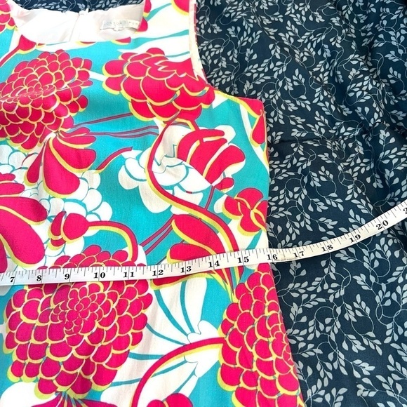 ⭐️London Times,Geo Peonies, Vibrant Dress, Extra Long Zipper, Gorgeous Design! - Picture 5 of 12